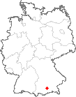 Karte Grünwald, Kreis München